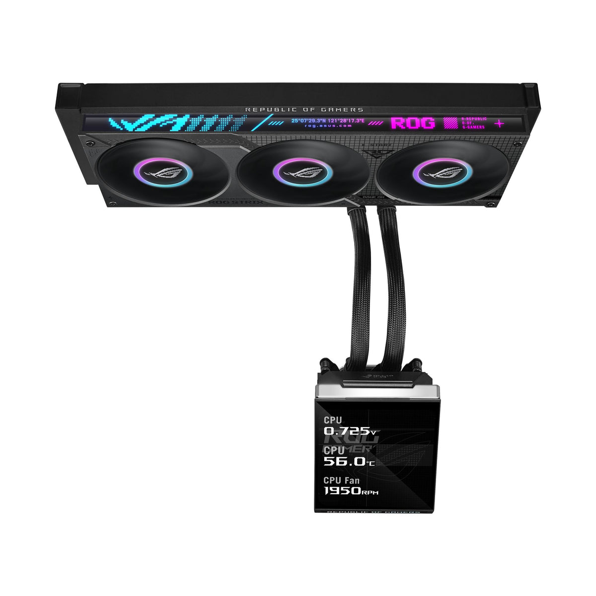 ASUS ROG Strix SLC IV 360 ARGB LCD 5.08" IPS Display AIO Cooler