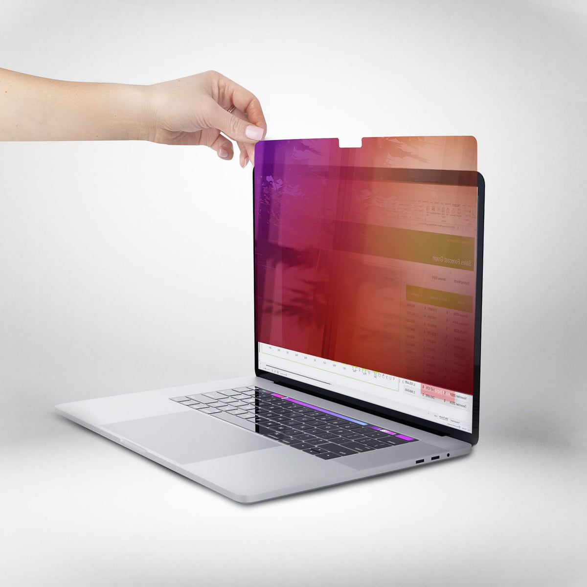 StarTech.com Anti-Glare Privacy Screen Filter for 14" MacBook Pro Gold Black
