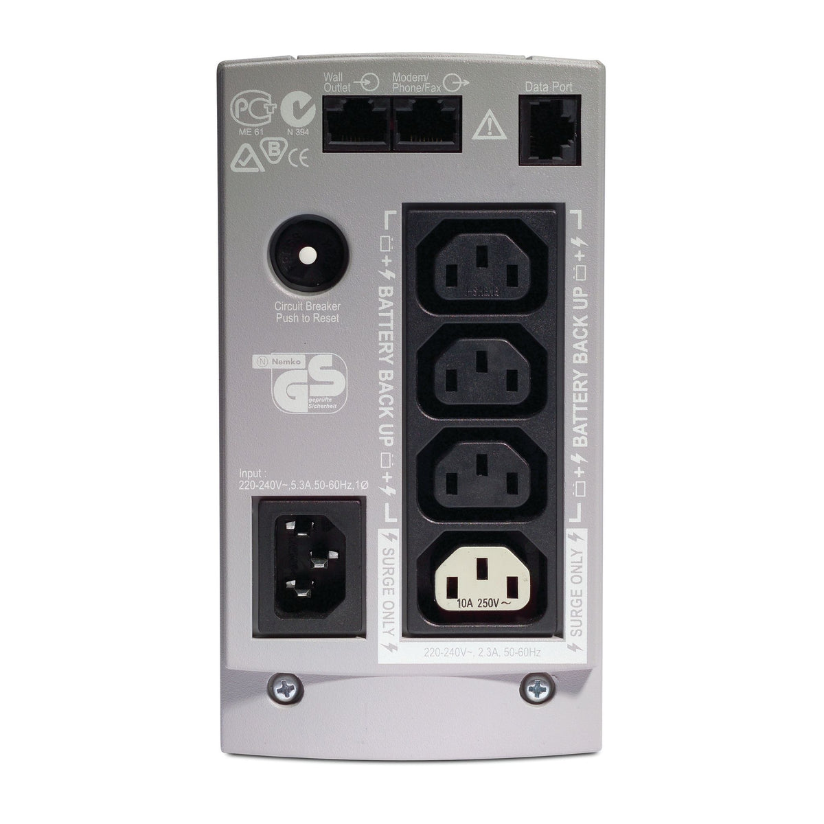 APC Back-UPS 500VA 300W Tower UPS 4x IEC C13 Outlets User Replaceable Battery