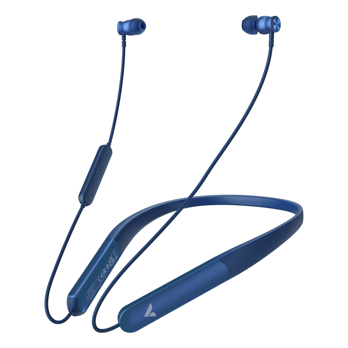 Verbatim TruSound Pro Wireless Earbuds Behind-the-Neck Noise Cancelling Blue