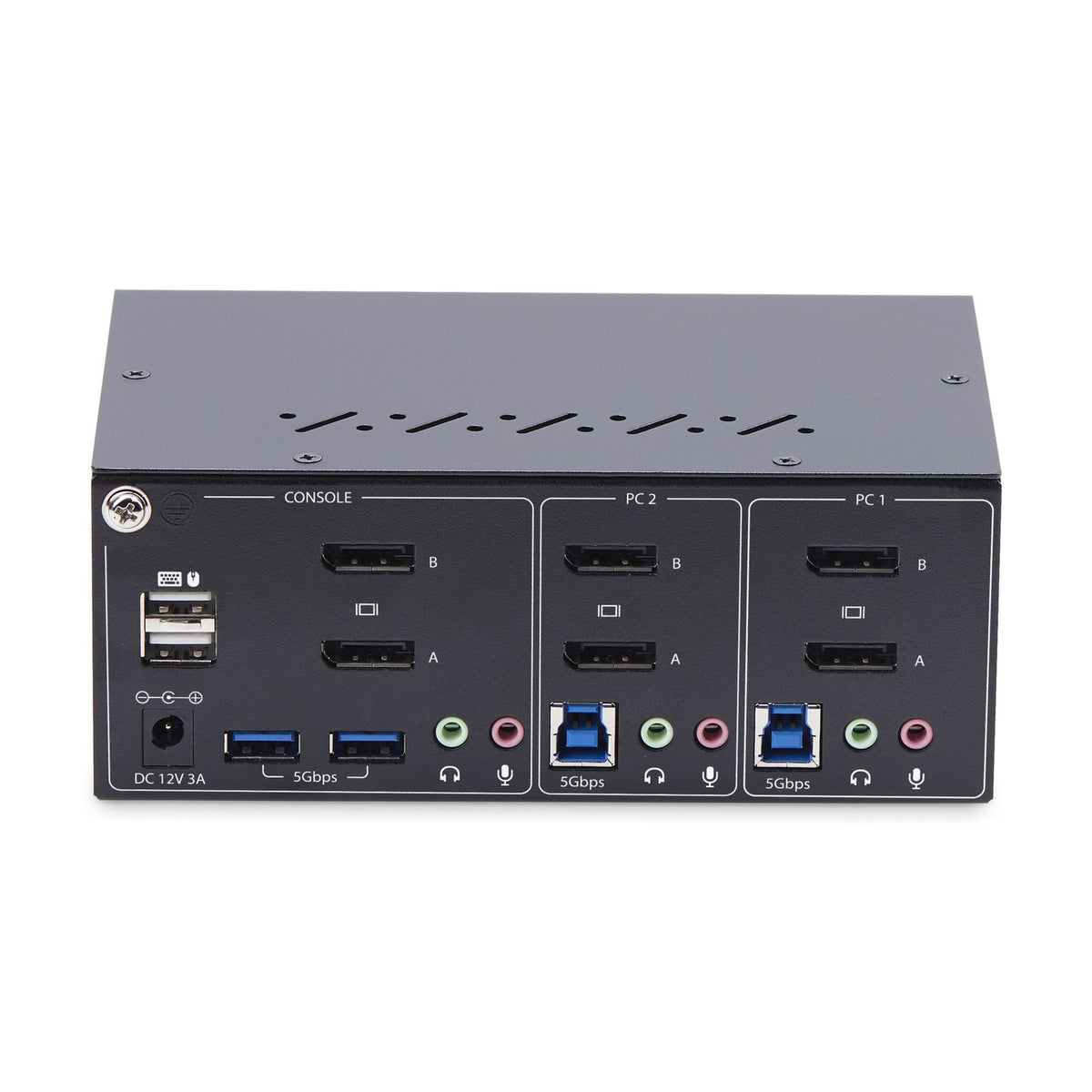 StarTech.com 2-Port Dual-Monitor DisplayPort KVM Switch 4K 60Hz 2x USB 5Gbps