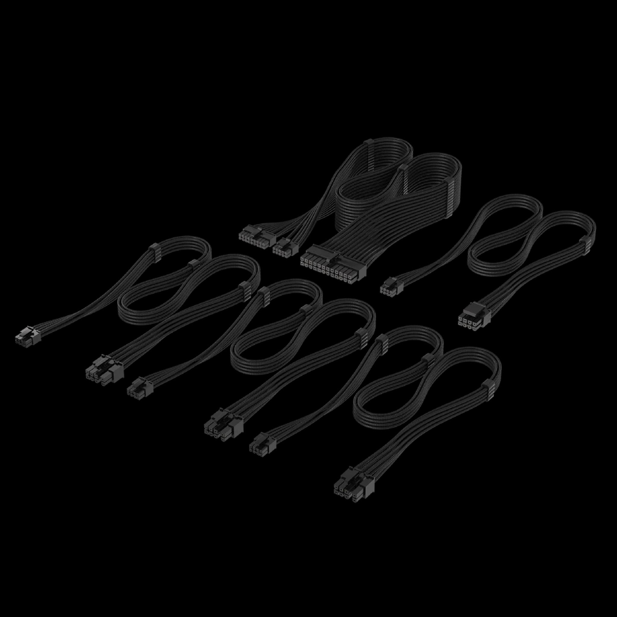 Corsair Elite Premium Individually Sleeved Type-4 PSU Cable Starter Kit Black tl:33d28133