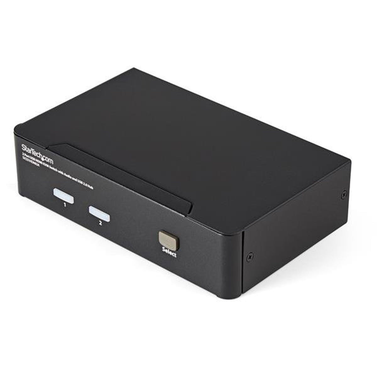 StarTech.com 2-Port USB HDMI KVM Switch with Audio and USB Hub - 1080p Hotkey