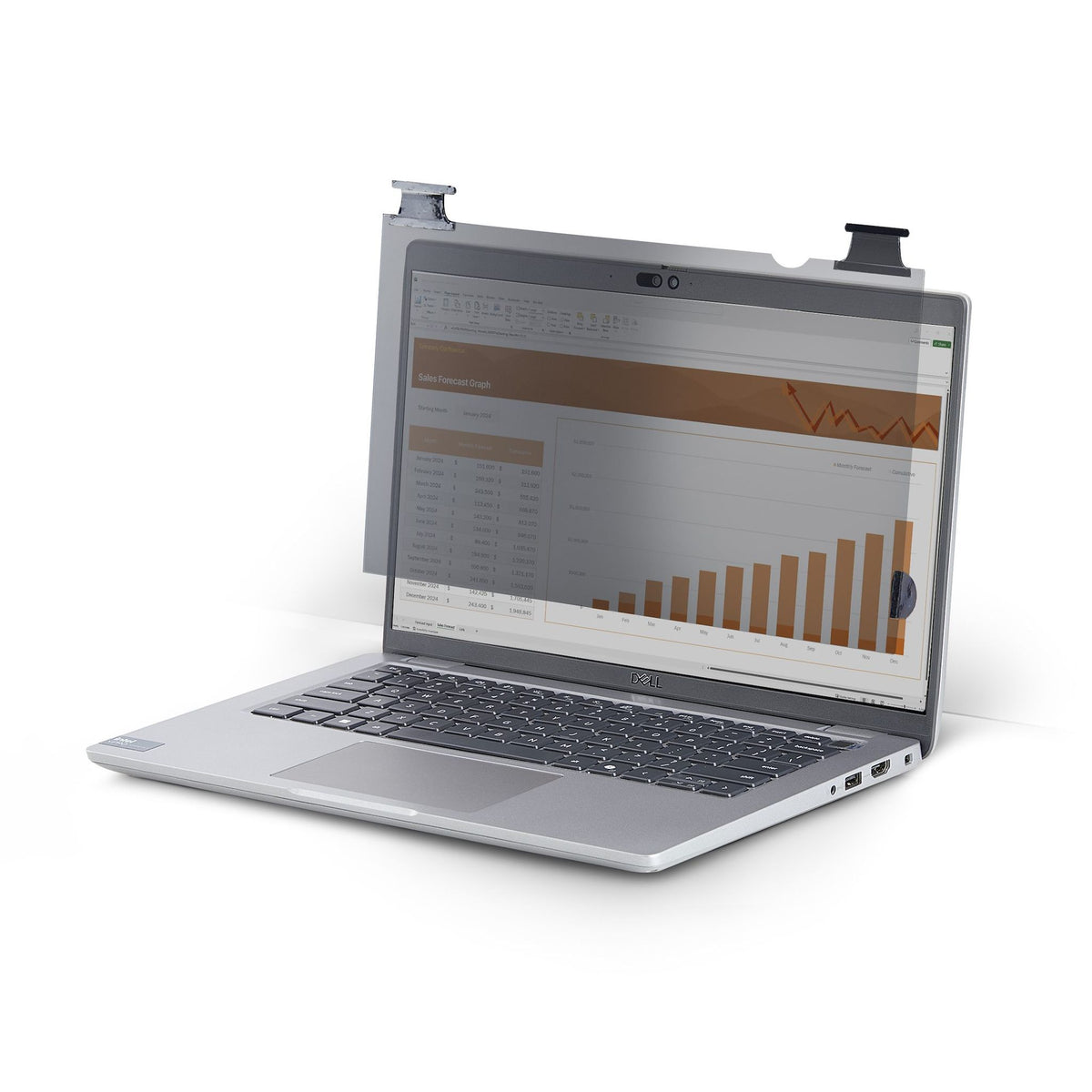 StarTech.com 13.3" 16:10 Flip-Over Anti-Glare Privacy Screen Filter 75% Light