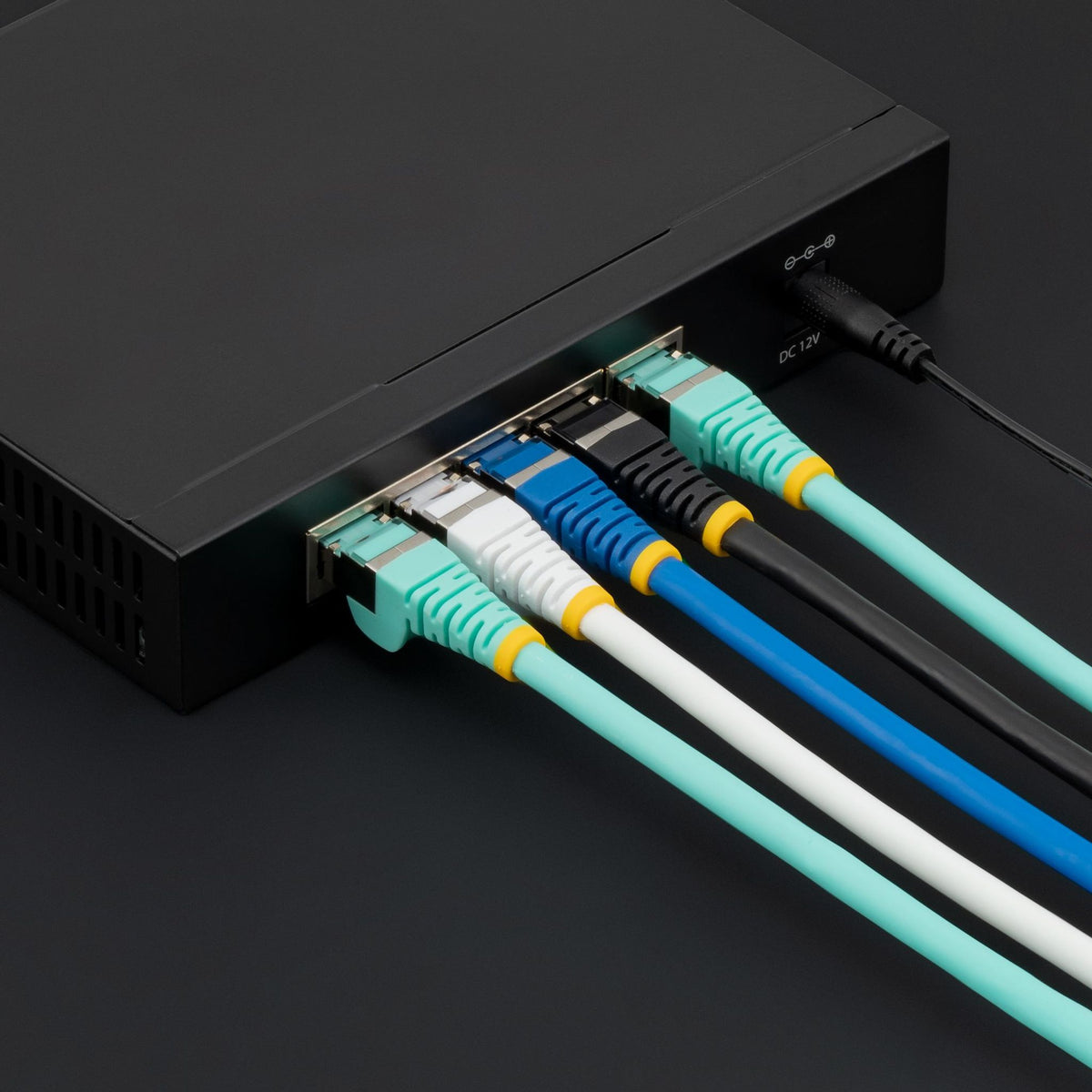 StarTech CAT6a 10m Black LSZH PoE S/FTP Ethernet Cable