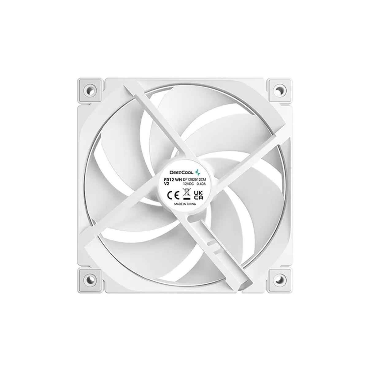 DeepCool FD12 V2 WH 120mm 4-Pin PWM Silent Ring Case Fans 500-2500RPM Hydro Bearing tl:8184288a
