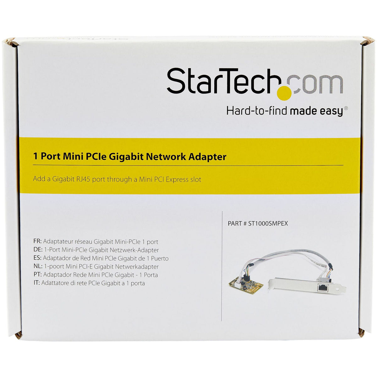 StarTech.com Gigabit Ethernet Card Mini PCI Express 1Port 10/100/1000Base-T