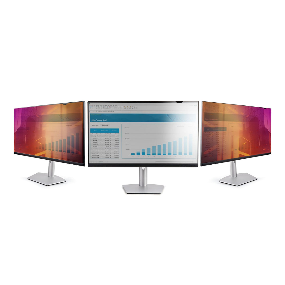 StarTech.com 27" Gold Anti-Glare Privacy Screen Blue Light Filter