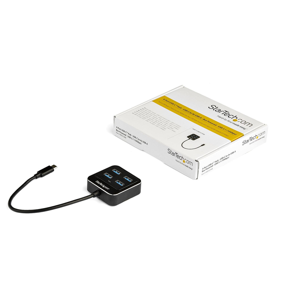 StarTech 4-Port USB-C Hub 4x USB-A 10Gbps USB 3.2 Bus-Powered UASP Support