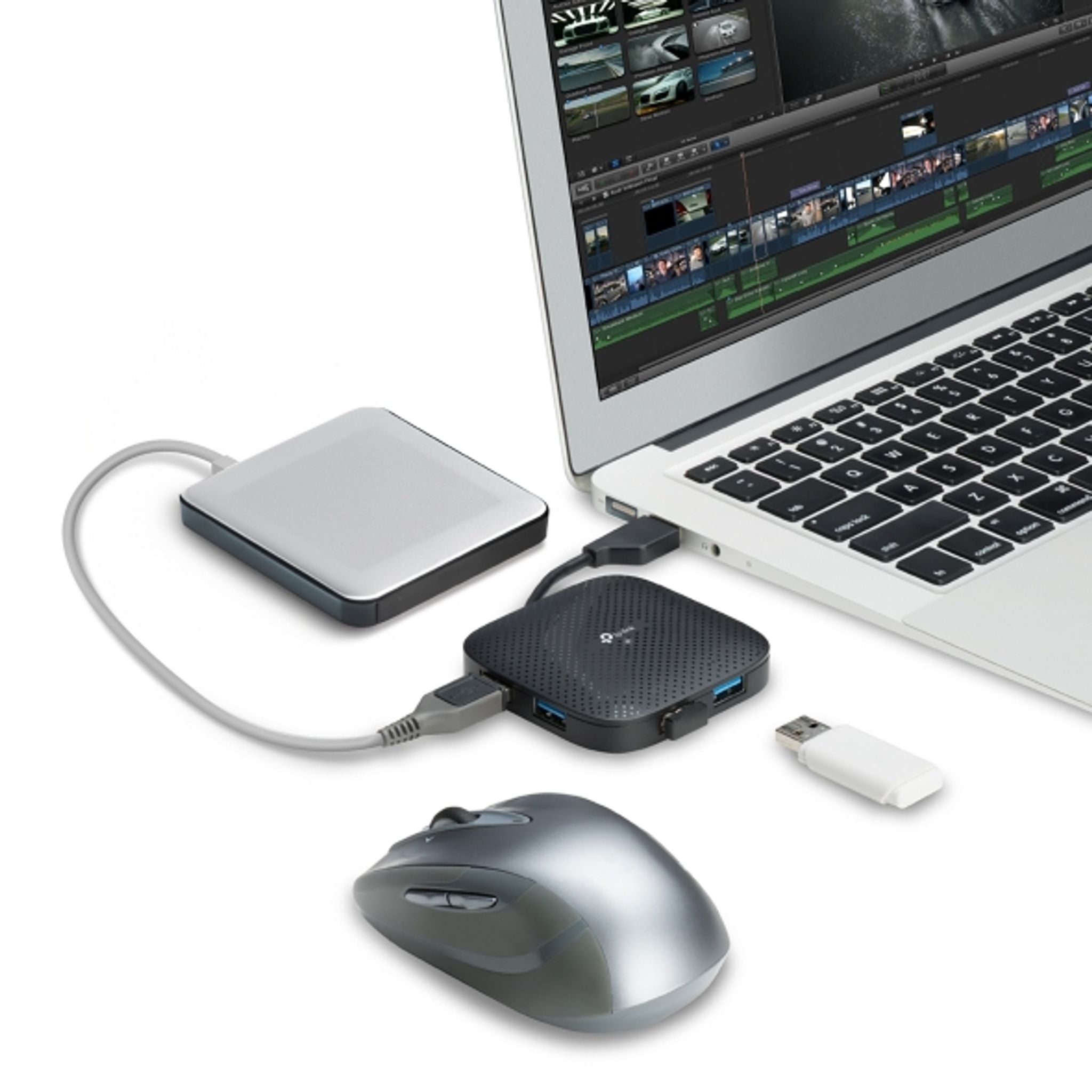 TP-Link UH400 4-Port USB 3.0 Hub 5Gbps Type-A tl:c423cb07