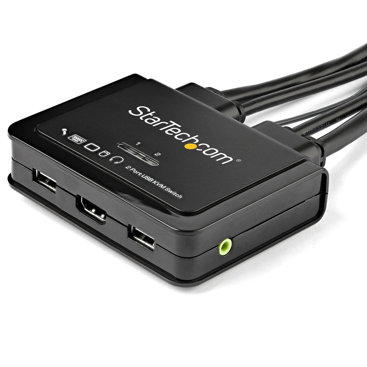 StarTech.com SV211HDUA4K 2-Port HDMI KVM Switch 4K 60Hz with Audio