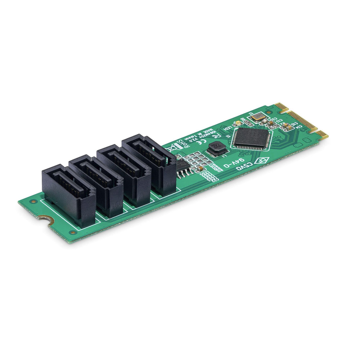 StarTech.com 4-Port M.2 to SATA Adapter Card PCIe 3.0 USB 3.1