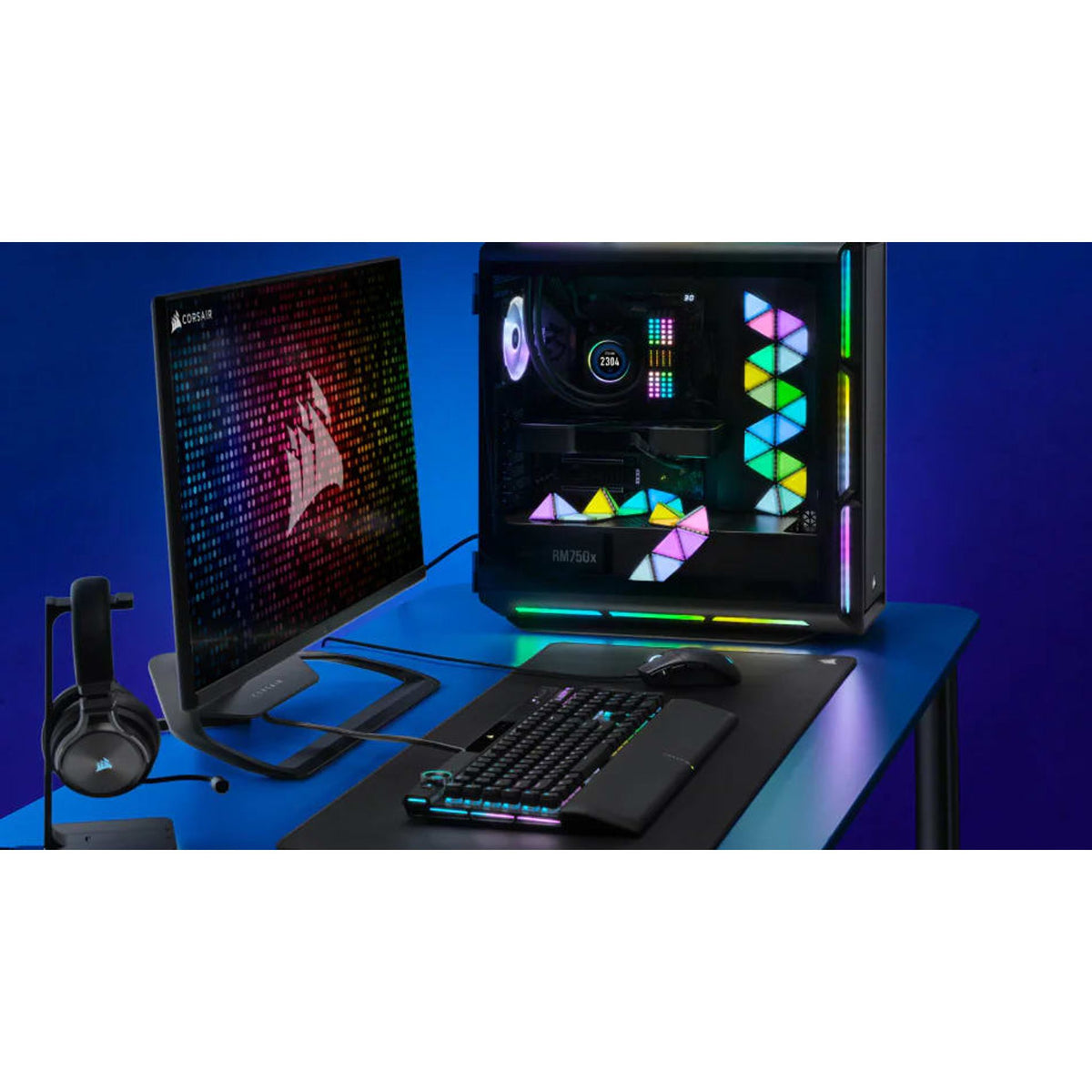Corsair iCUE LC100 Mini Triangle Case Accent Lighting Panels 9x Tile Expansion Kit tl:deab0863