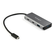 StarTech.com USB-C Hub 4 USB 3.1 Ports External Black Space Gray UASP