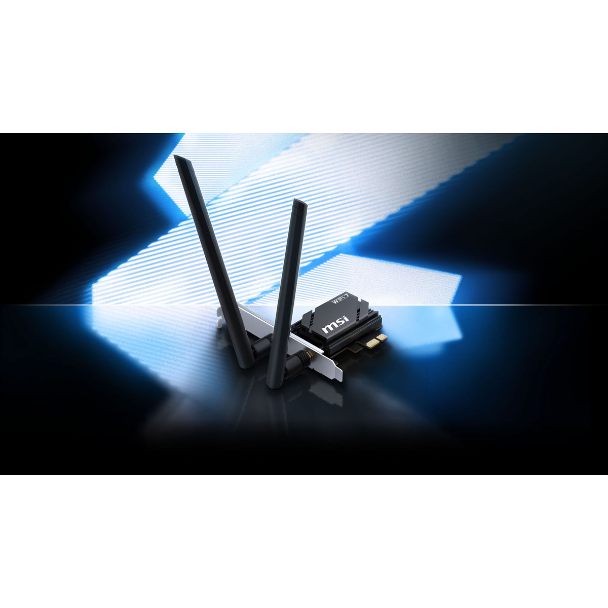 MSI HERALD BE6500 WiFi 7 Tri-Band PCIe x1 Card 2882Mbps WPA3 BT 5.4 tl:91c990d6