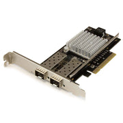 StarTech.com 10G Network Card 2x SFP+ Multimode LC Fiber PCI Express x4 20Gbit/s