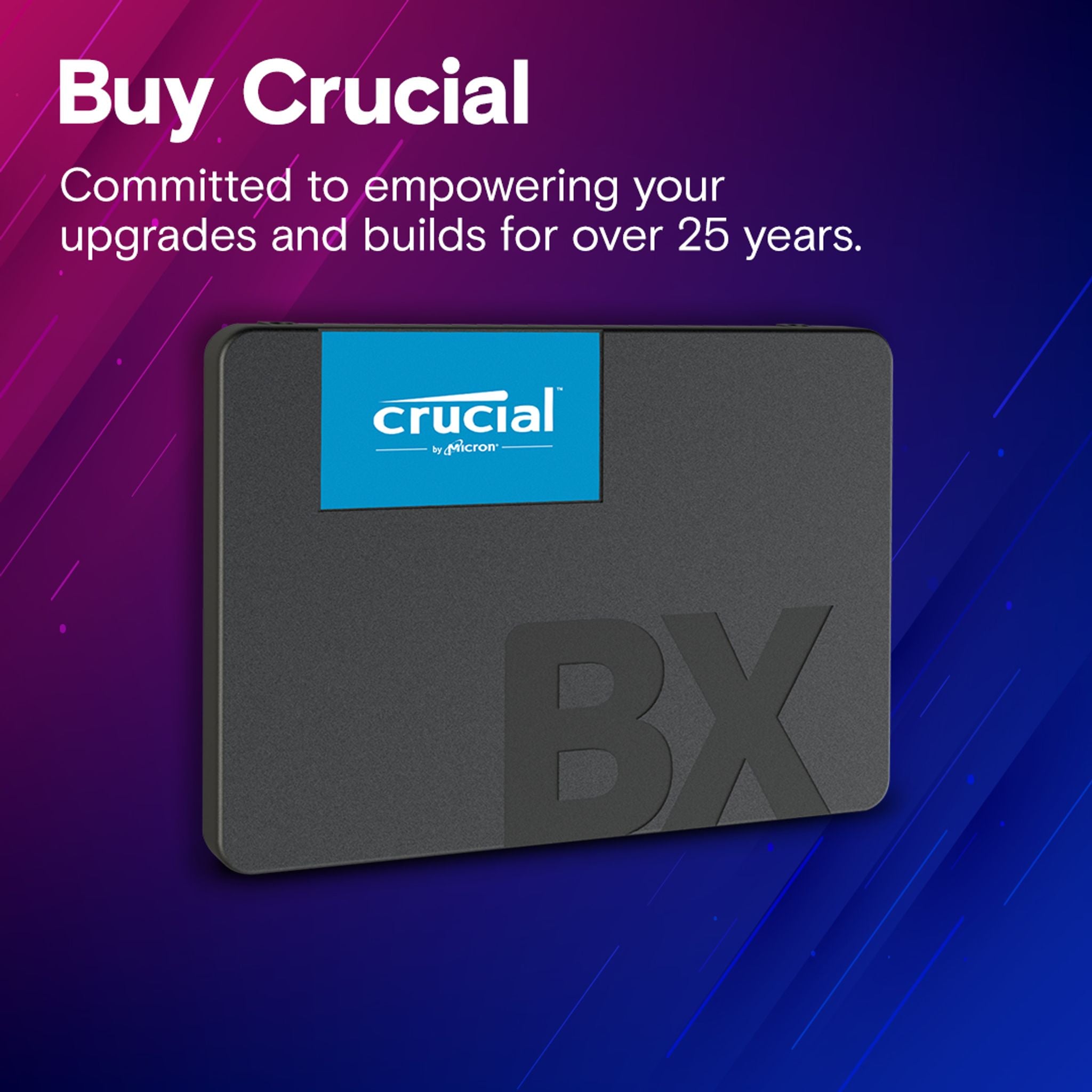 Crucial BX500 500GB 2.5" SATA III 550/500MB/s SSD 7mm tl:26bb88b7