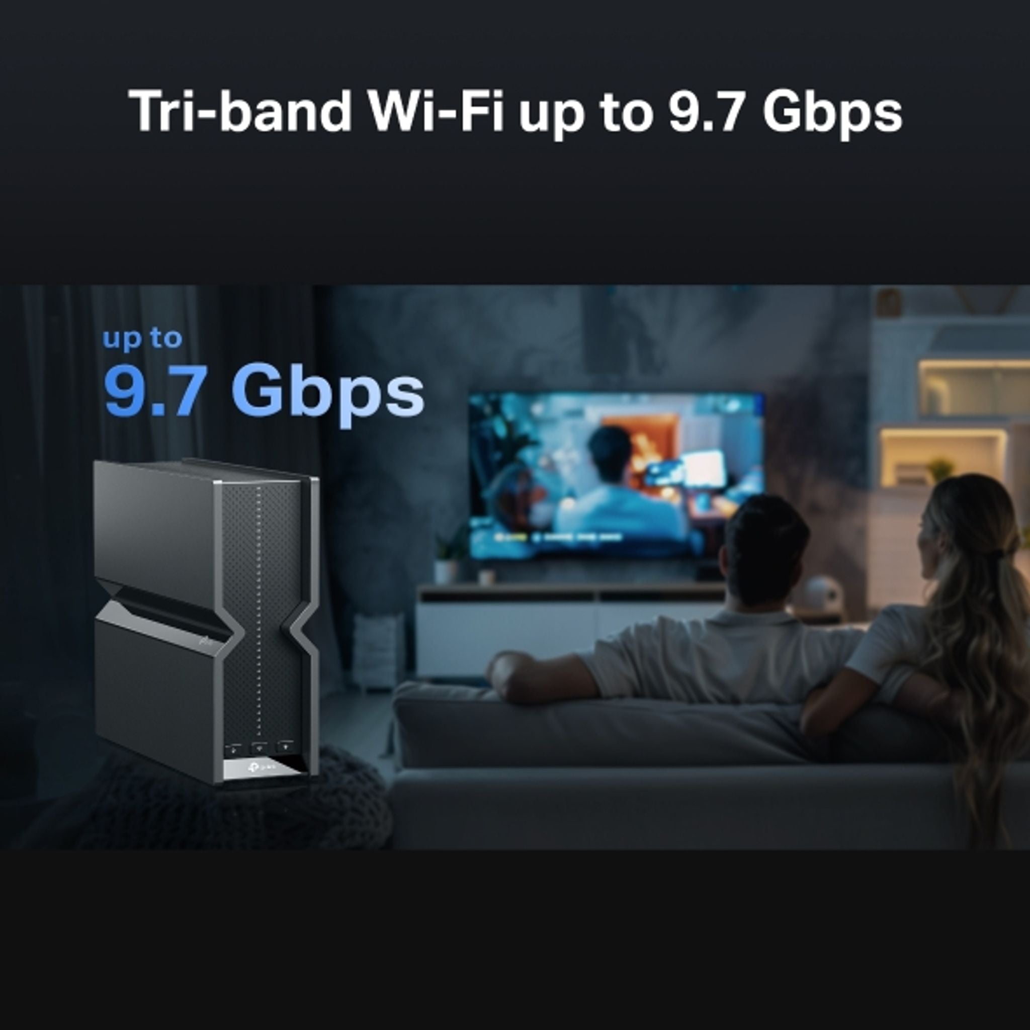 TP-Link Archer BE550 Pro BE9700 Tri-Band Wi-Fi 7 Router 6x Internal Antennas tl:919eba8c