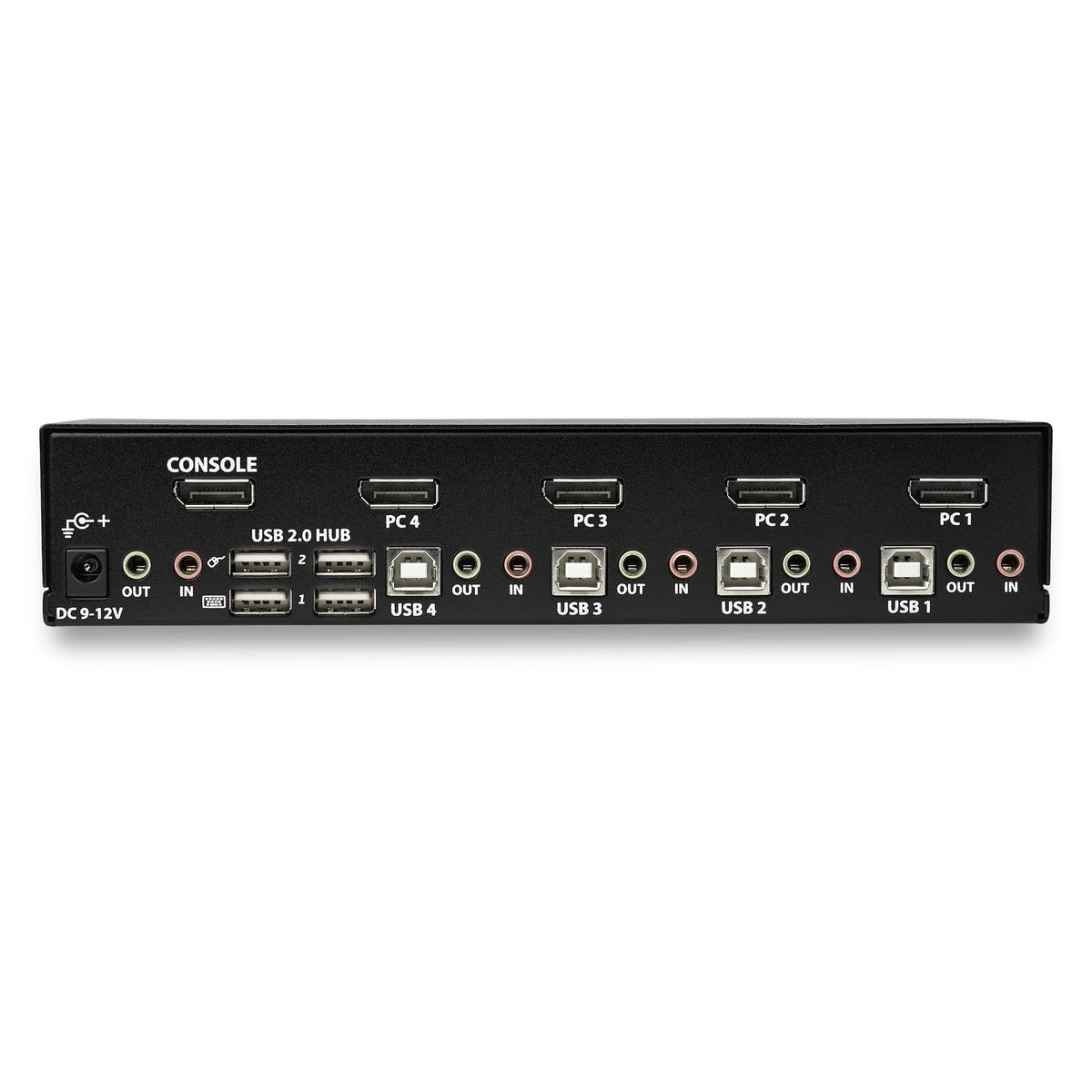 StarTech.com SV431DPUA2 4-Port DisplayPort KVM Switch 4K 60Hz with Audio & USB