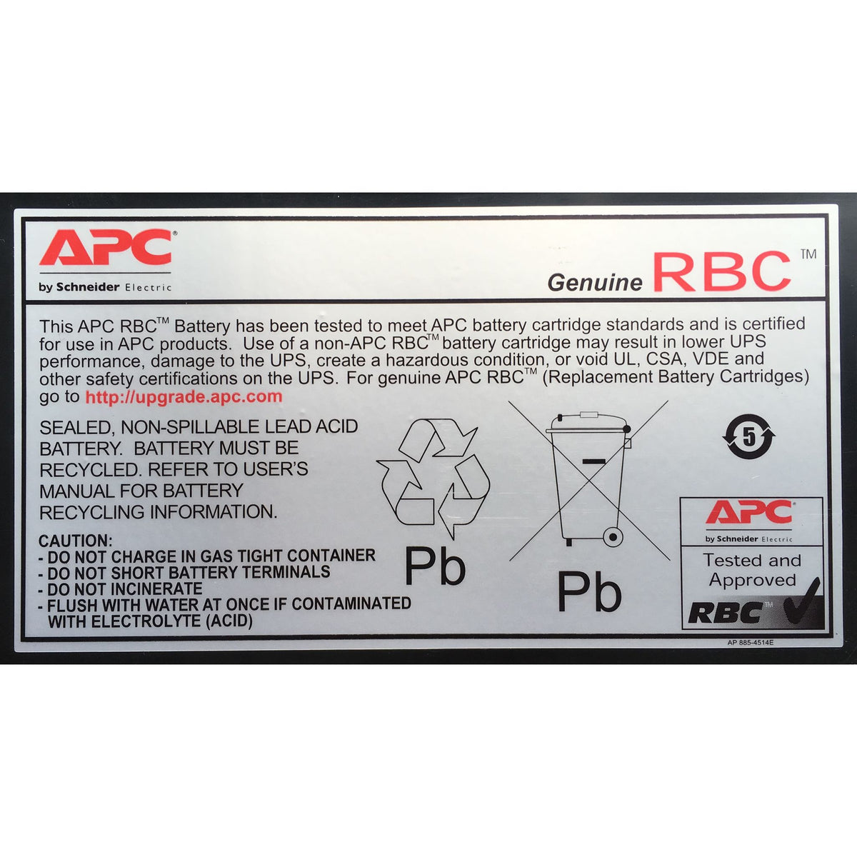APC Replacement Battery Cartridge 18