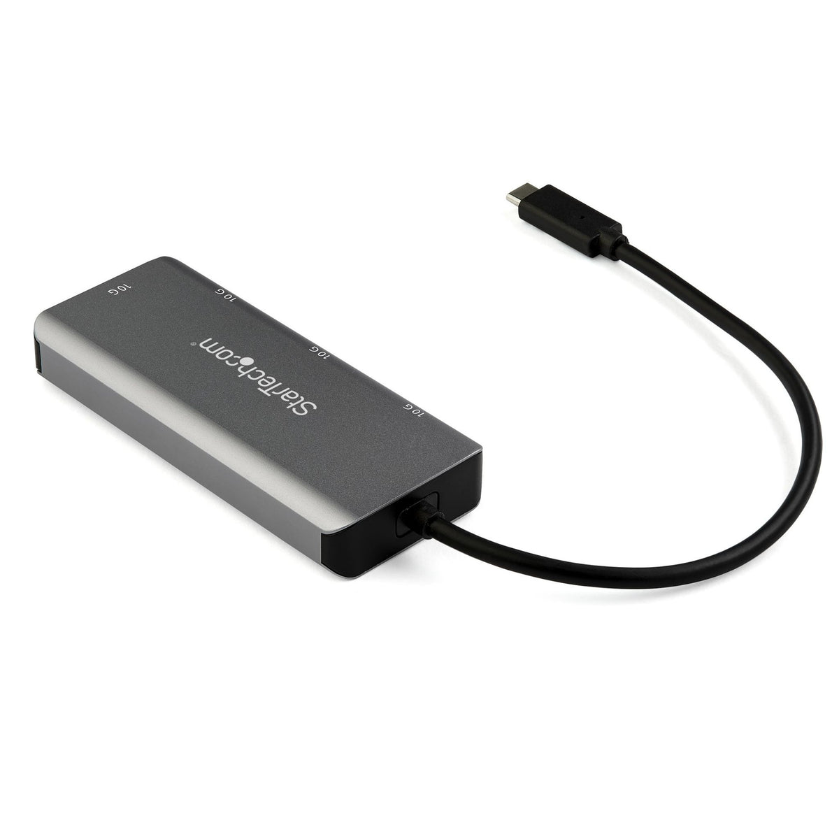 StarTech.com USB-C Hub 4 USB 3.1 Ports External Black Space Gray UASP