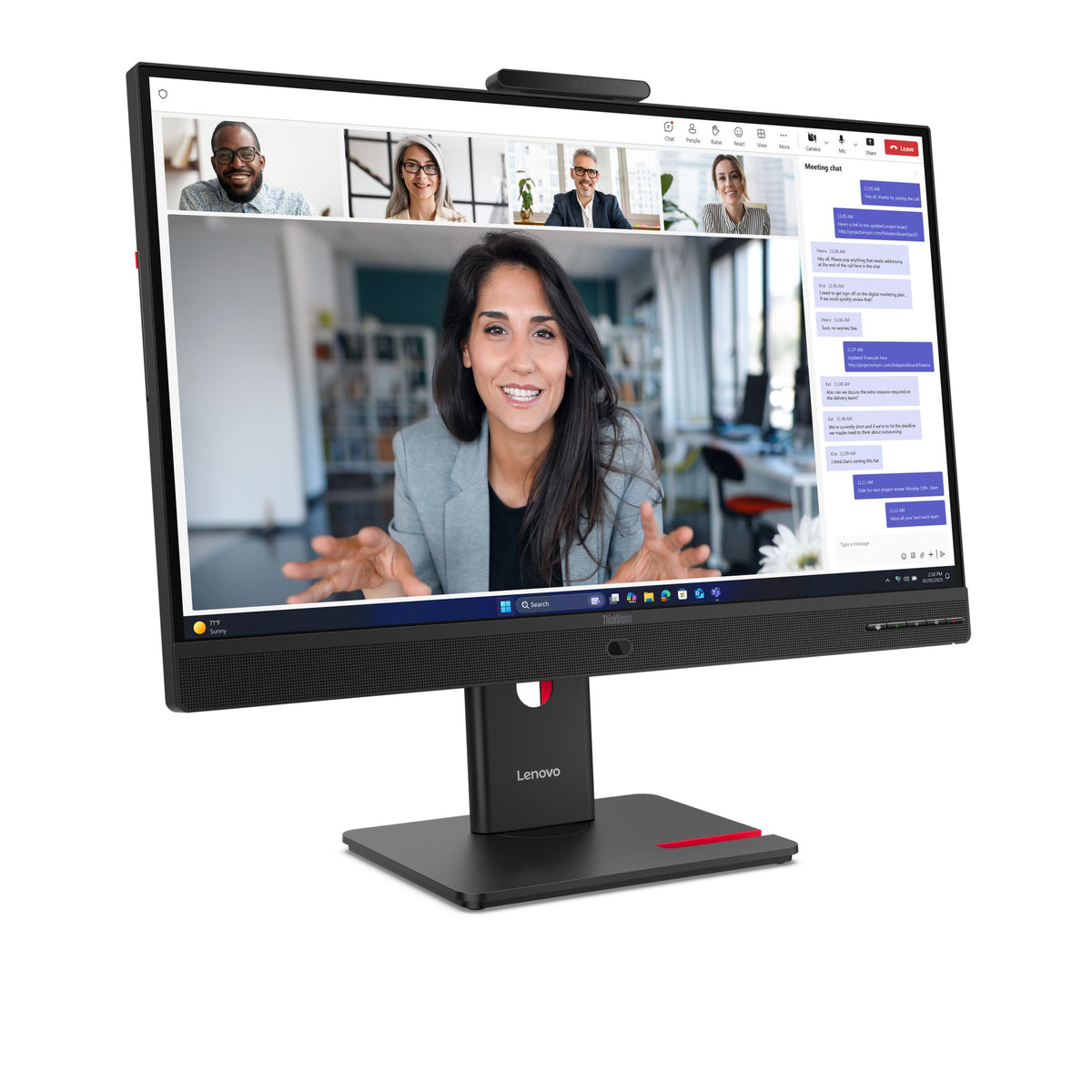 Lenovo ThinkVision T24-4V 23.8" FHD IPS Monitor HDMI DP VGA Adjustable Stand