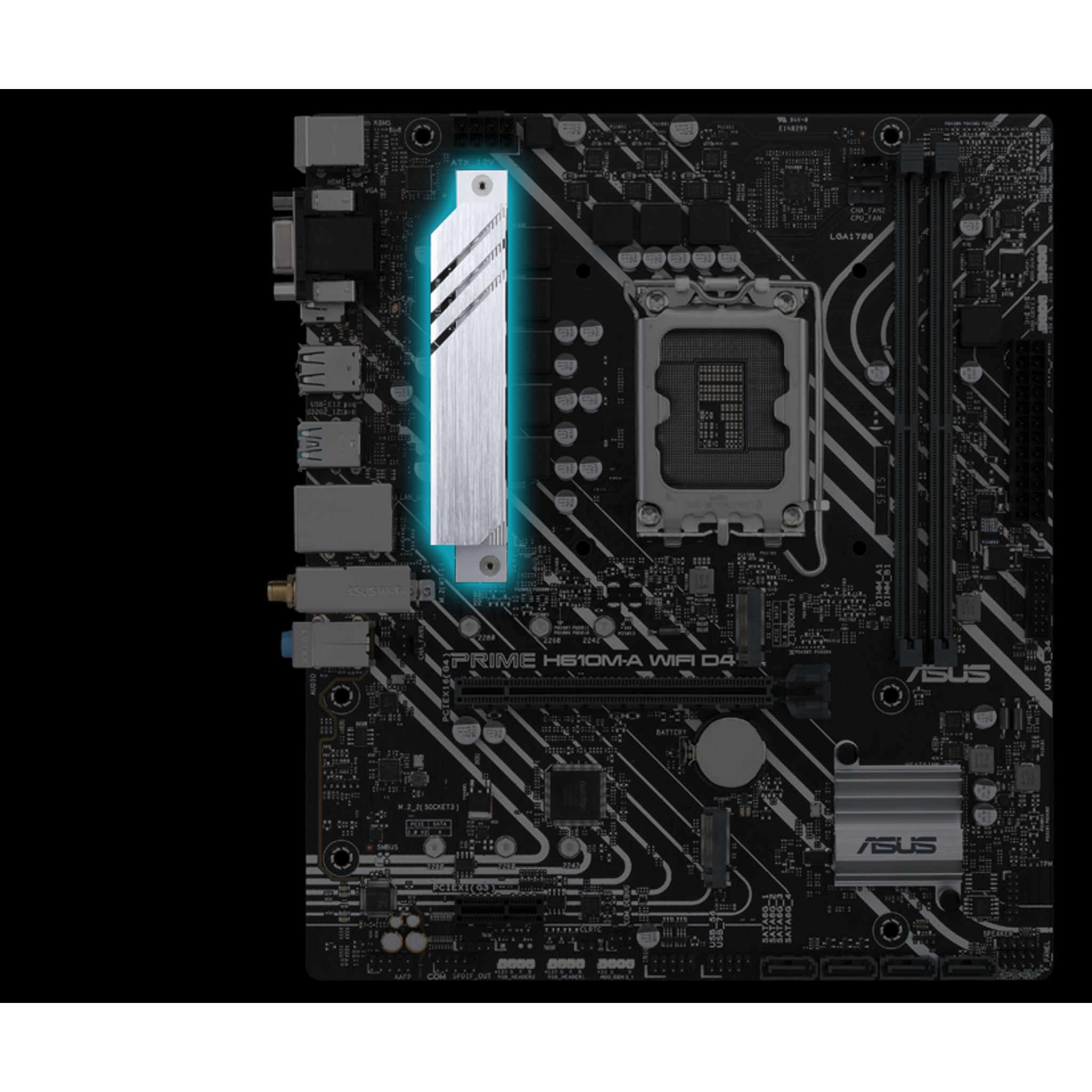ASUS H610M-A WIFI mATX Motherboard LGA1700 2xDDR4 64GB 2xM.2 4xSATA Wi-Fi 5 tl:838677c2