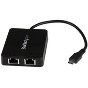 StarTech.com Gigabit Ethernet Adapter USB-C 2Port 10/100/1000Base-T