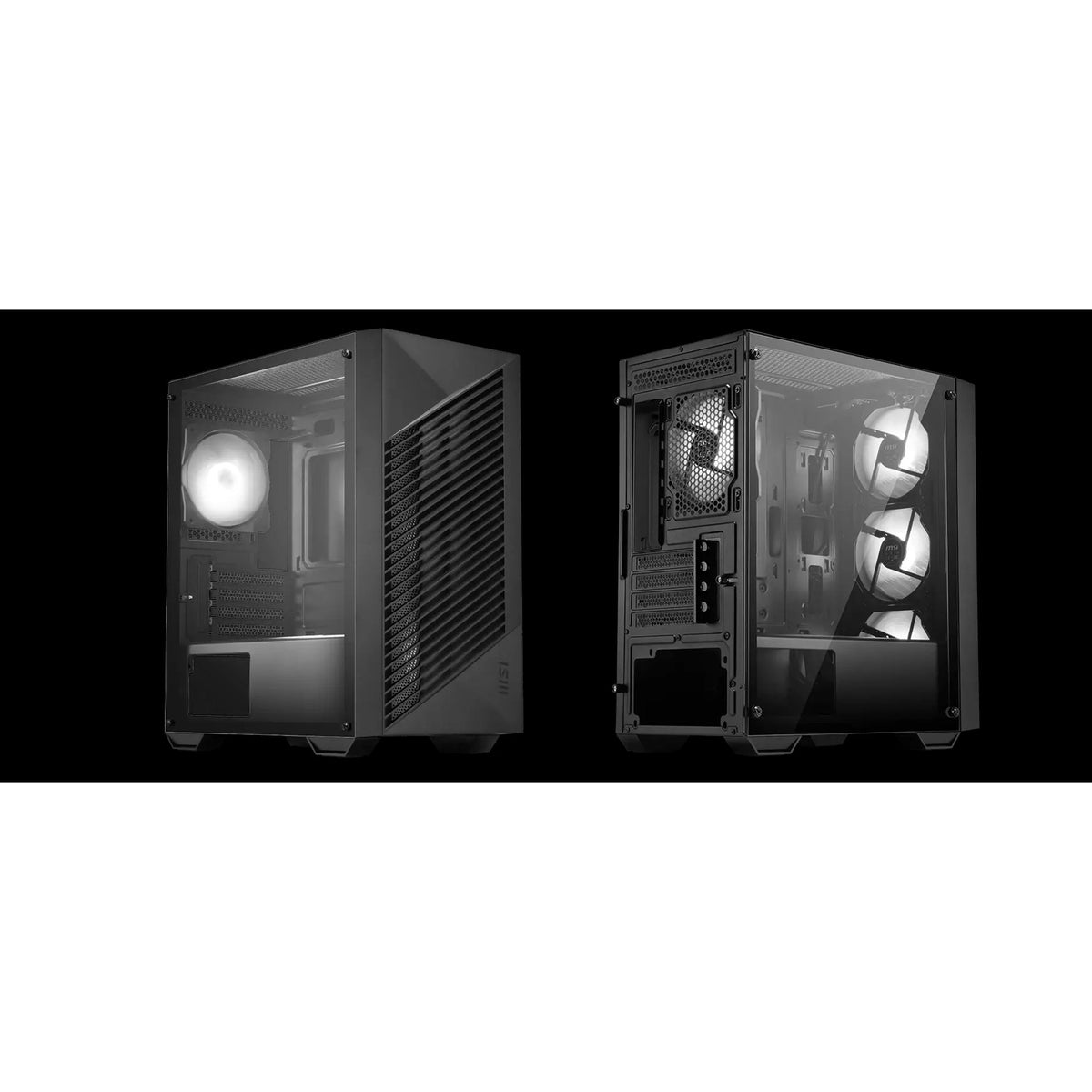 MSI PRO FORGE M050A Mini-Tower mATX/ITX GPU 300mm CPU 160mm 4 Slots RGB Fans 2x2.5" 2x3.5" Top Rad tl:b54a8726