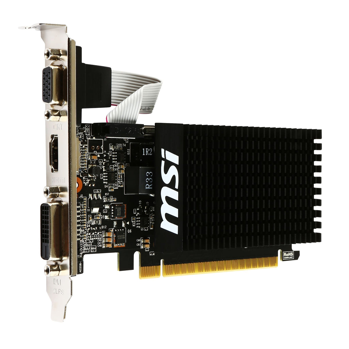 MSI GeForce GT 710 2GB GDDR3 2560x1600 HDMI DVI PCIe Graphics Card tl:658f0c61