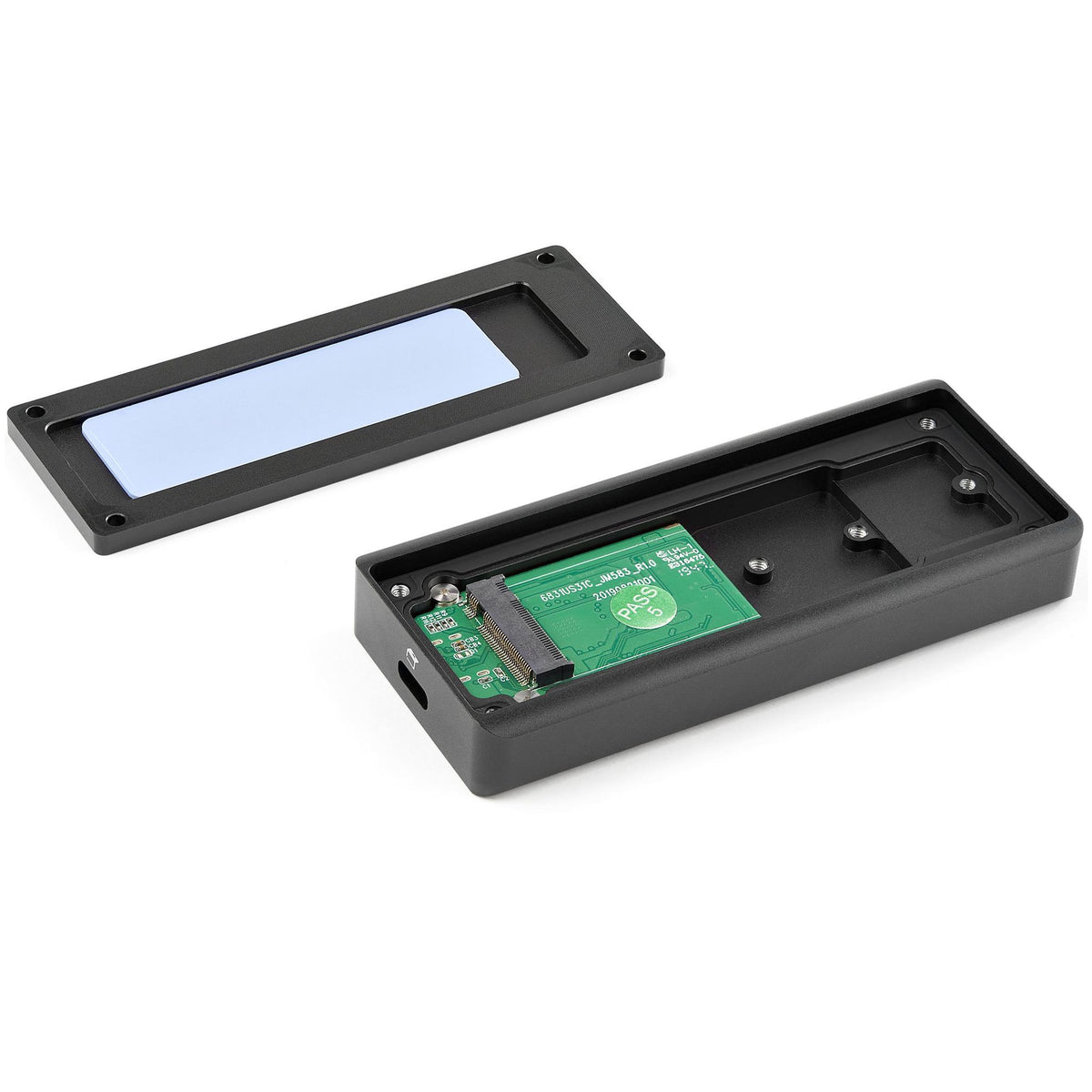 StarTech.com USB-C M.2 NVMe SSD Enclosure 10Gbps IP67 Rugged Aluminum