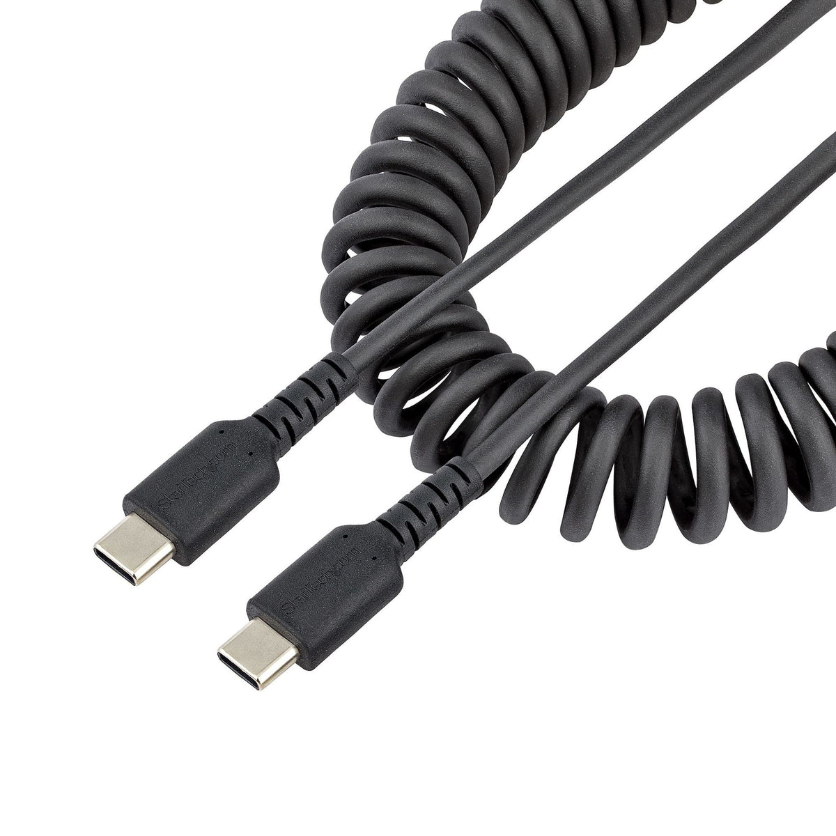StarTech.com 1m Coiled USB-C Charging Cable USB 2.0 Black