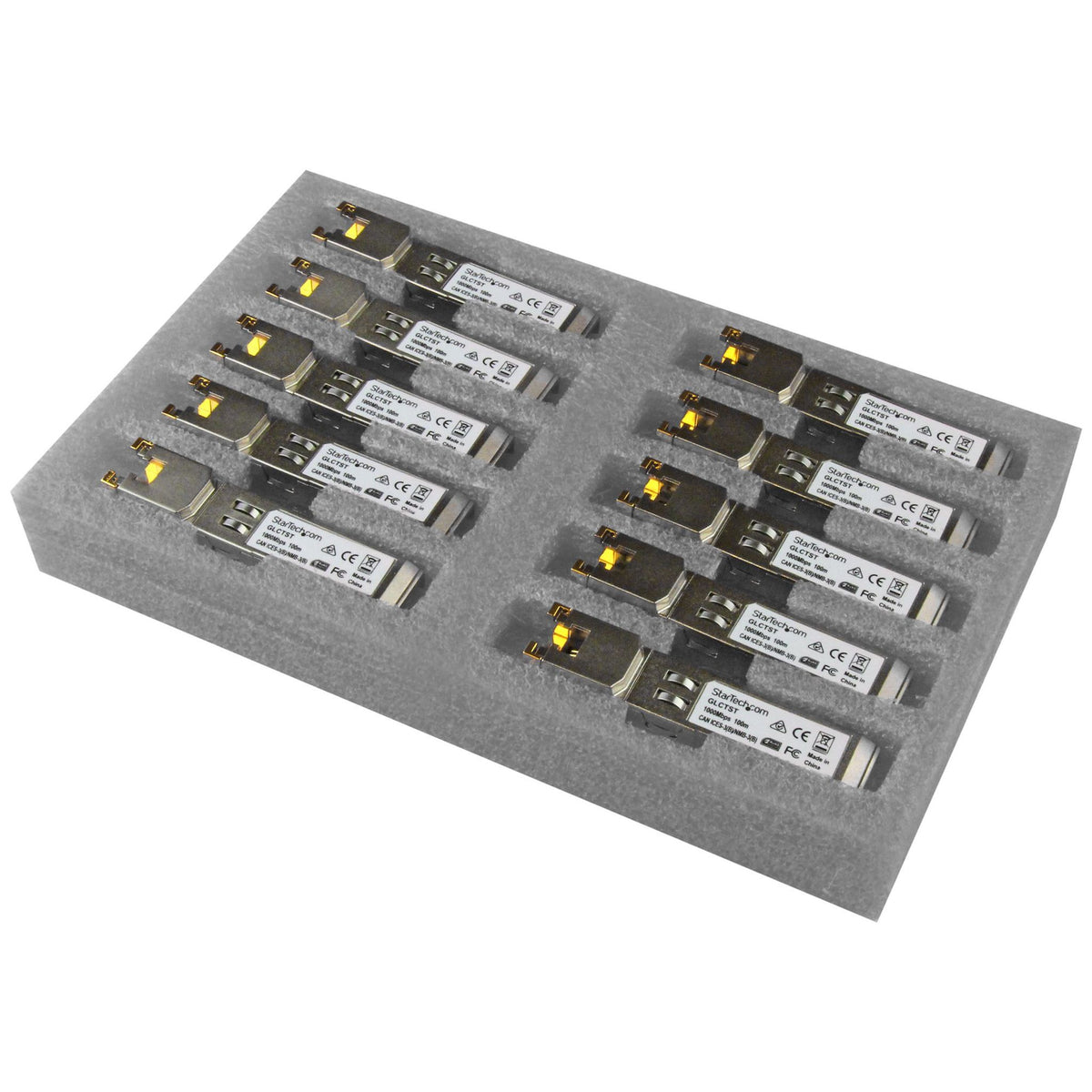 StarTech SFP Mini-GBIC RJ-45 1000Base-T Gigabit Ethernet Module Pack of 10