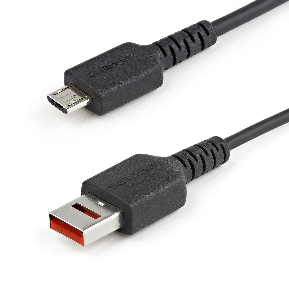 StarTech.com 1m USB-A to Micro-B Secure Charging Data Blocker Cable 5V 2.4A TPE