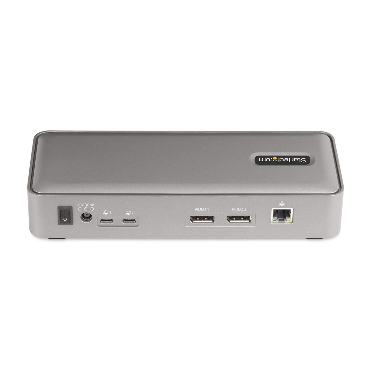 StarTech.com Dual-Laptop USB-C KVM Dock 4K 60Hz DP 5xUSB GbE 90W/45W PD