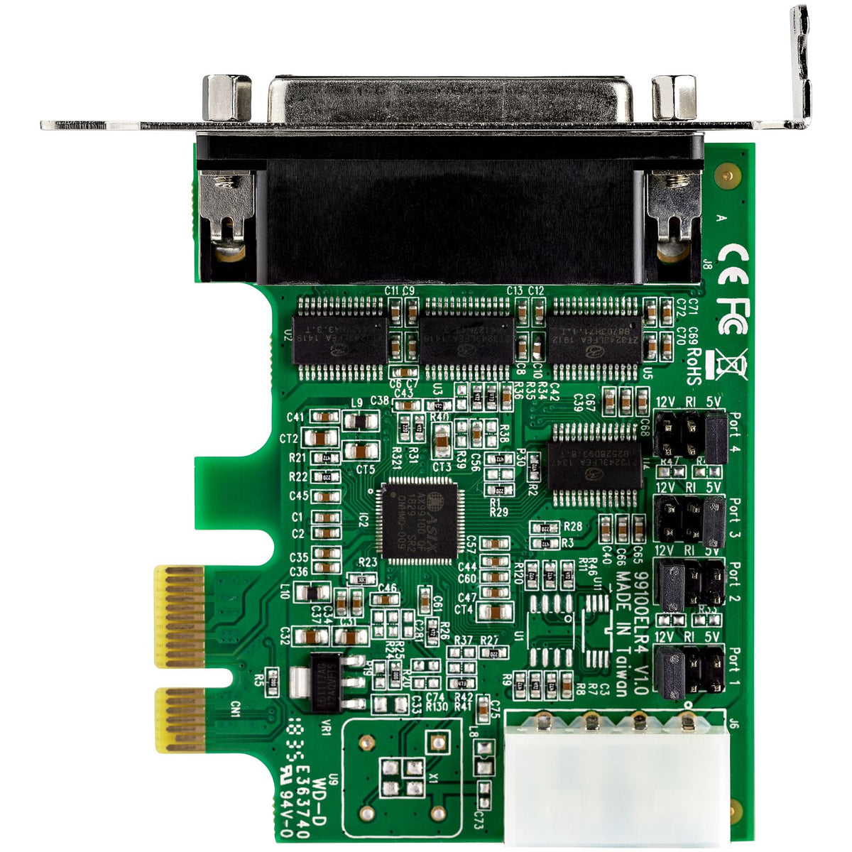 StarTech.com Multiport Serial Adapter PCI Express x1 4x DB-9 RS-232 921.60