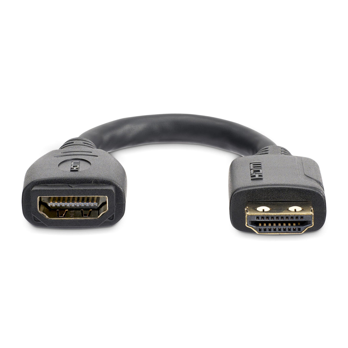 StarTech.com 15cm HDMI Port Saver Cable 4K 60Hz High Speed HDMI 2.0 Extension