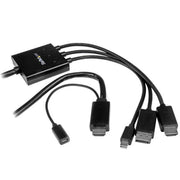 StarTech.com 2m HDMI DP Mini DP to HDMI Adapter Black