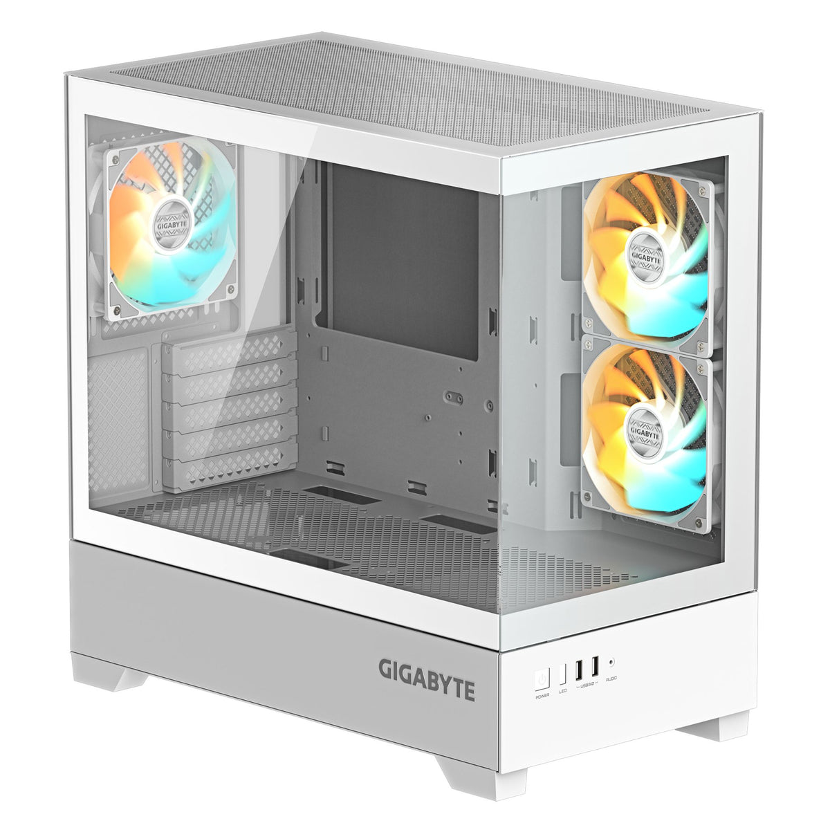 Gigabyte C201PI M-ATX Mid Tower Case White mini-ITX 5 Slots USB 3.0 x2 tl:70e466f6