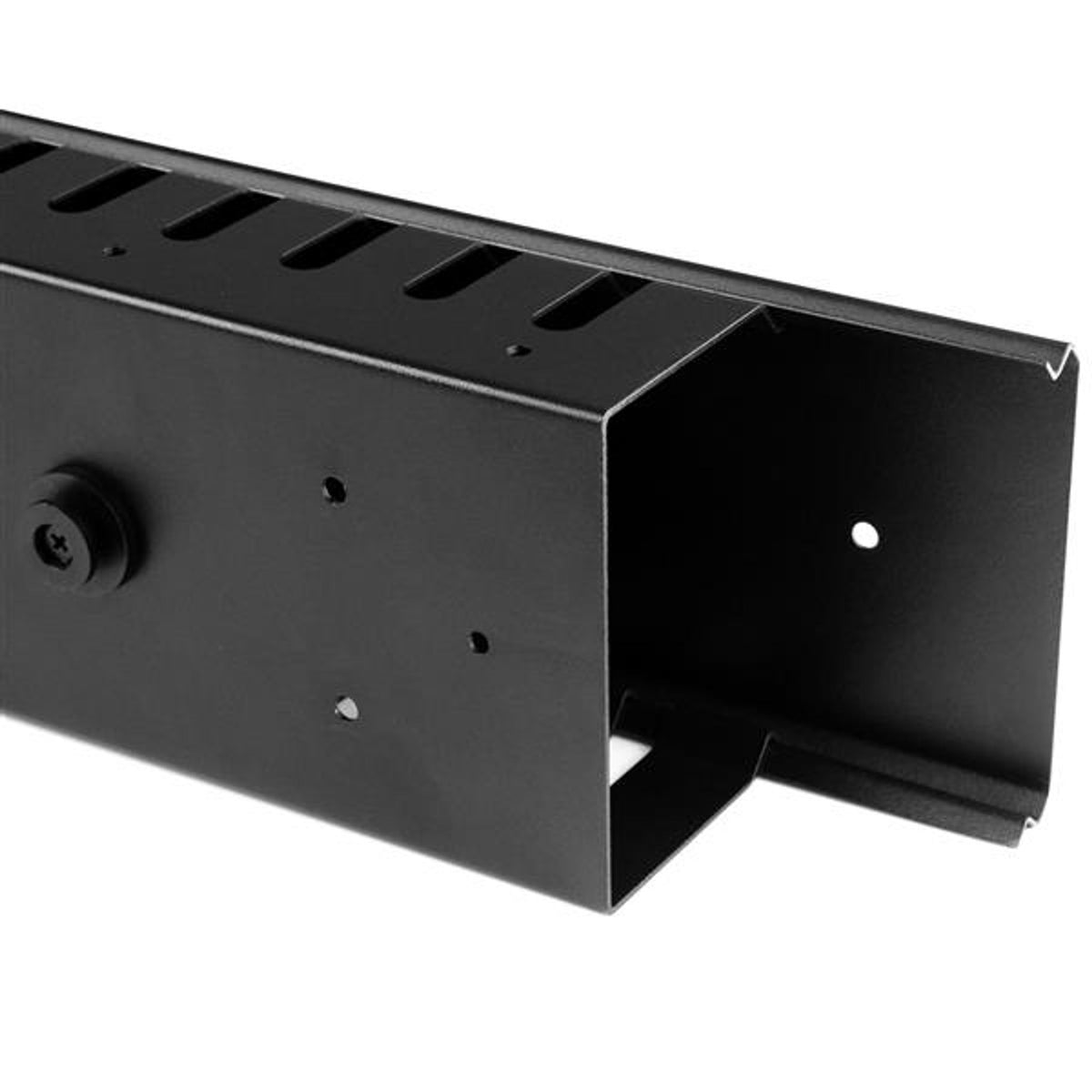 3ft (1m) Vertical Cable Management Duct with Cover - 0U Open Slot Finger Duct