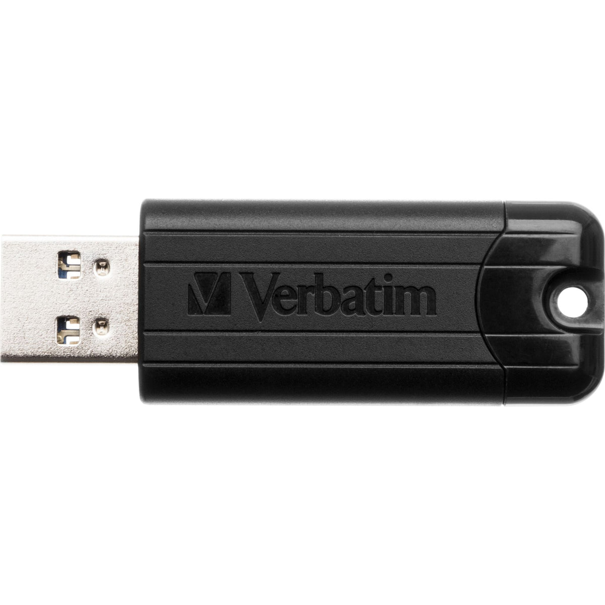 Verbatim PinStripe 256GB USB 3.2 Flash Drive Black