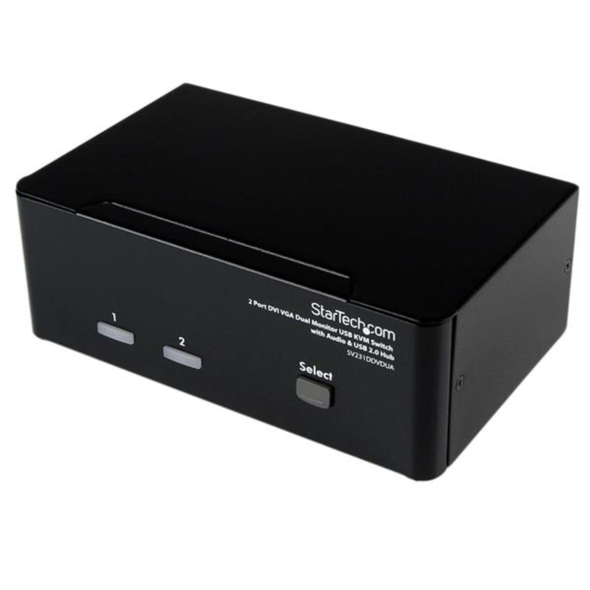 StarTech.com SV231DDVDUA 2 Port DVI VGA KVM Switch with Audio and USB Hub