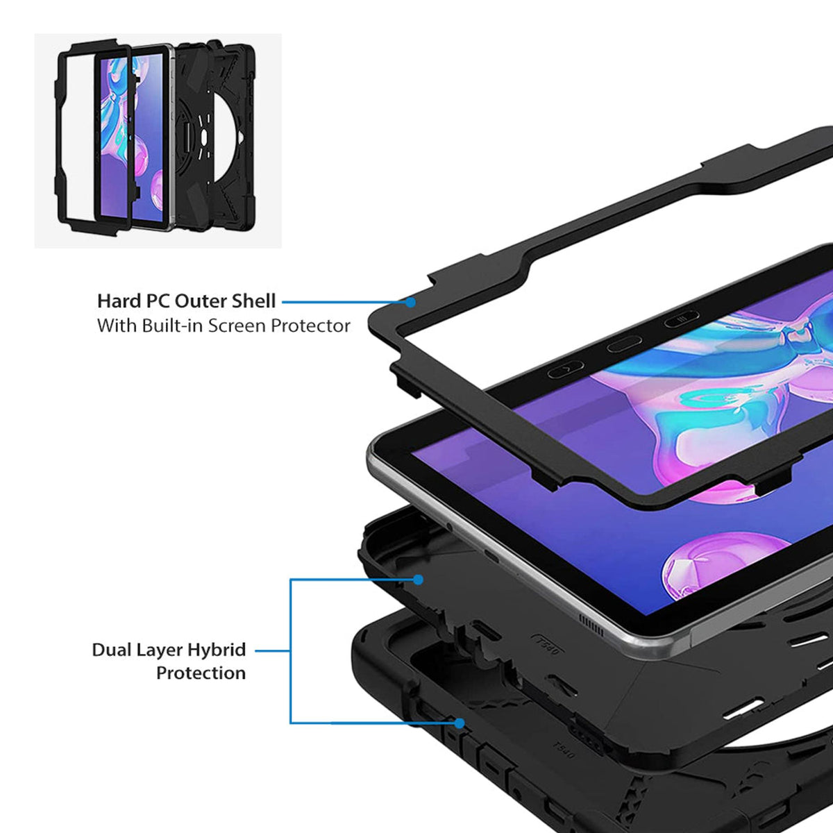 Strike Protector Case for Samsung Galaxy Tab Active Pro and Tab Active4 Pro