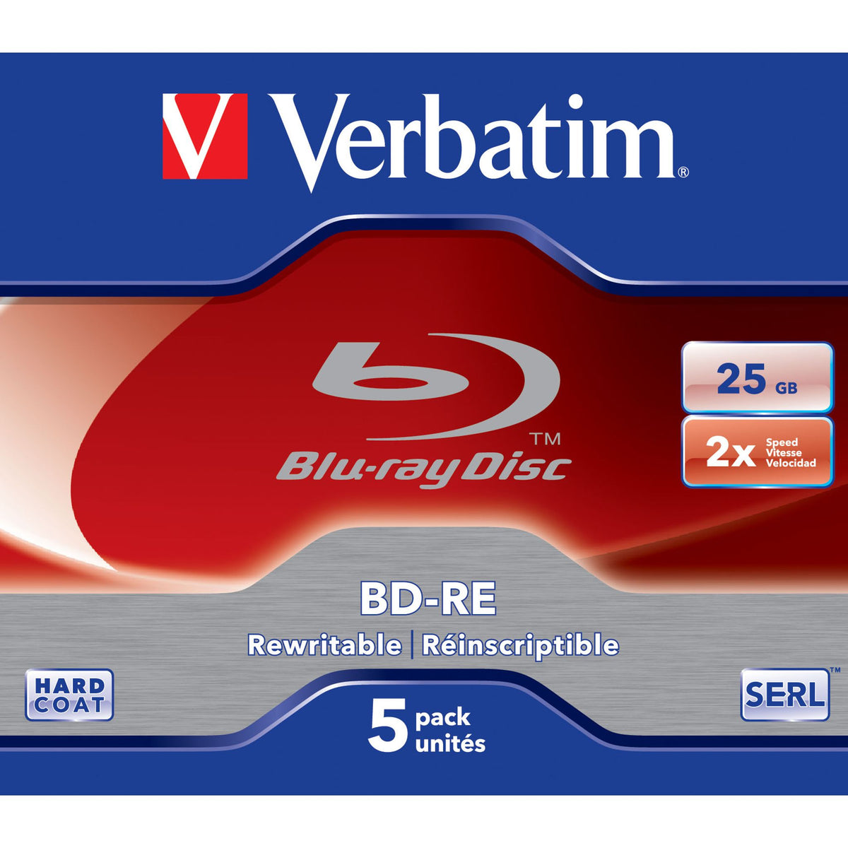 Verbatim BD-RE 25GB 2x Blu-ray Rewritable Media