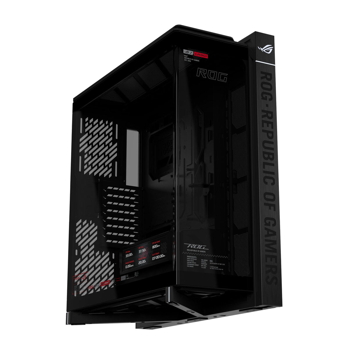 ASUS ROG Cronox GR801 EATX Full Tower Case 9.2" LCD 400MM GPU 360MM RAD Black