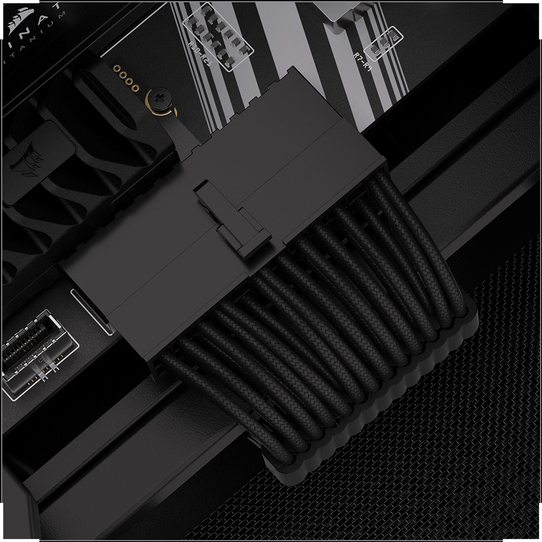 Corsair Elite Premium Individually Sleeved Type-4 PSU Cable Starter Kit Black tl:e9498e5
