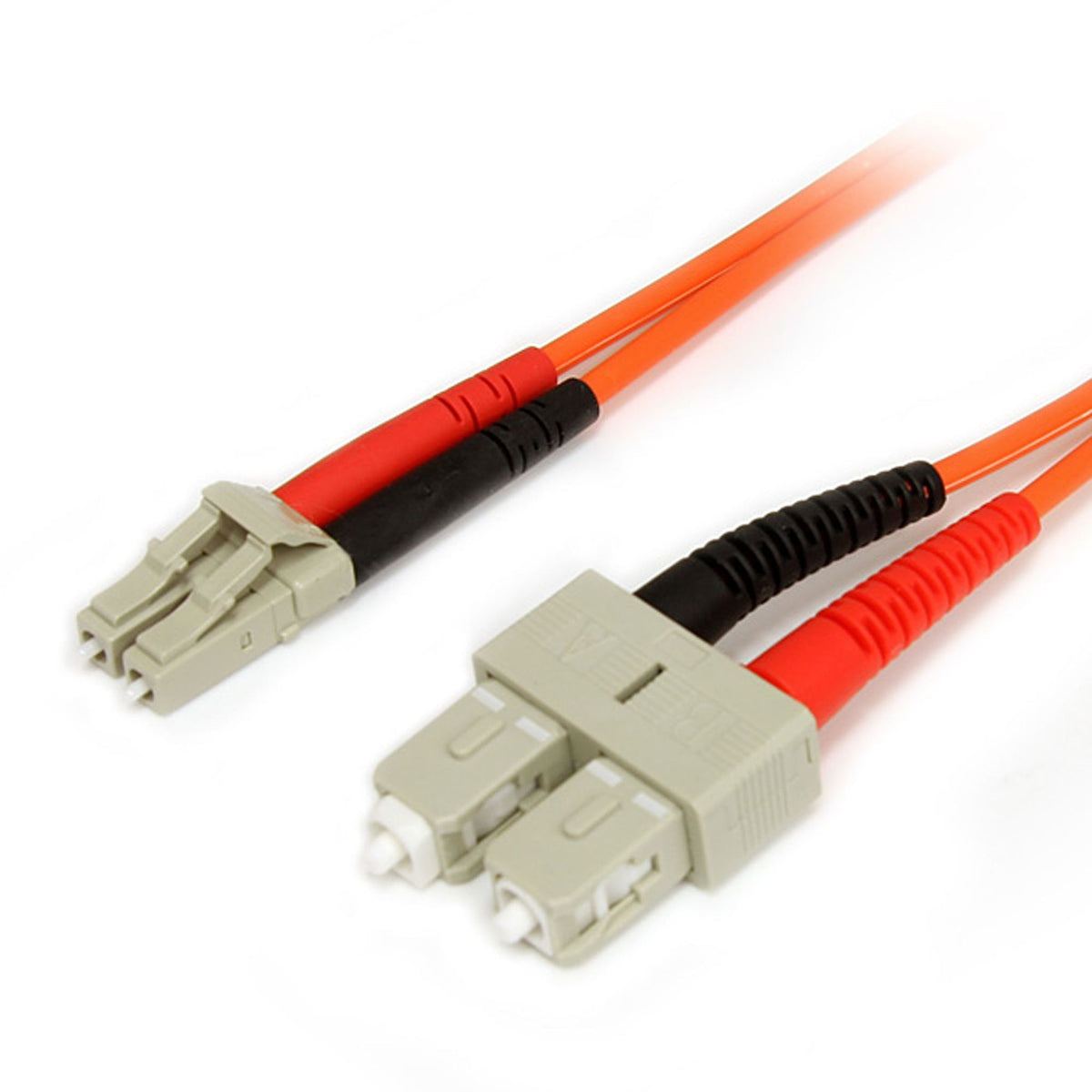 StarTech.com 2m LC/SC Multimode Duplex Fiber Optic Cable 62.5/125µm LSZH Orange