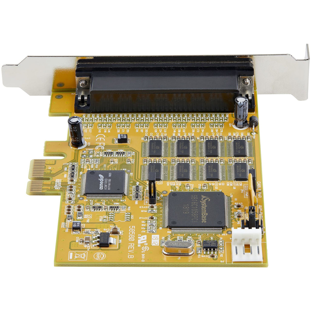 StarTech.com 8-Port PCI Express RS232 Serial Adapter Card 16C1050 UART 15kV ESD