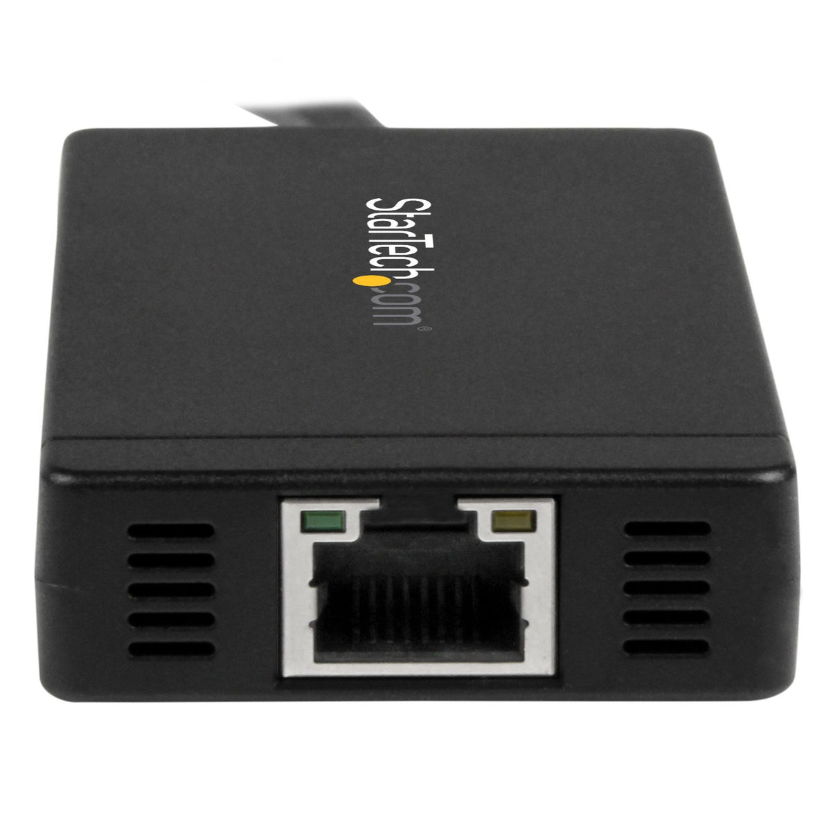 StarTech USB-C Combo Hub 3 USB 3.0 Ports 1 Ethernet Port Black