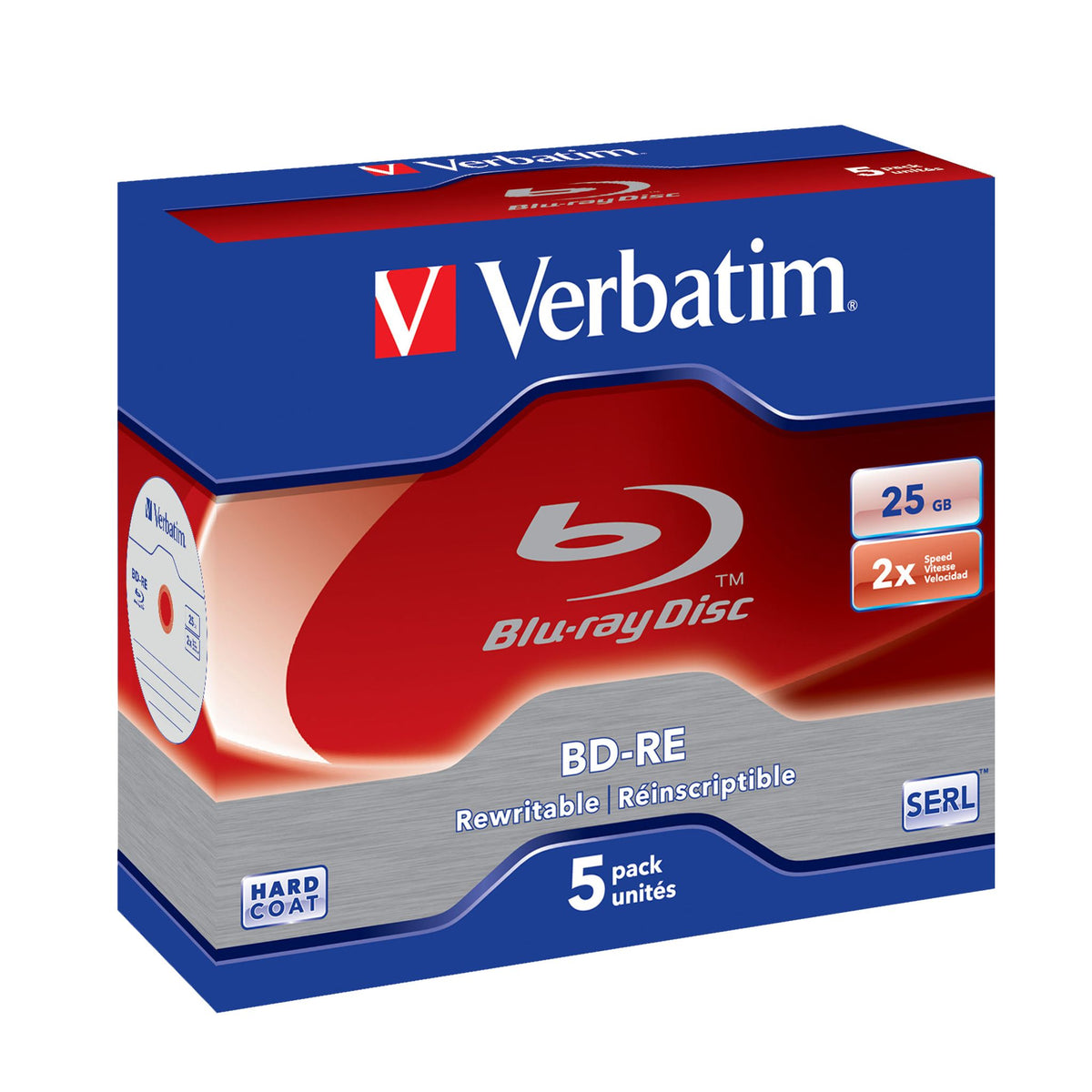 Verbatim BD-RE 25GB 2x Blu-ray Rewritable Media